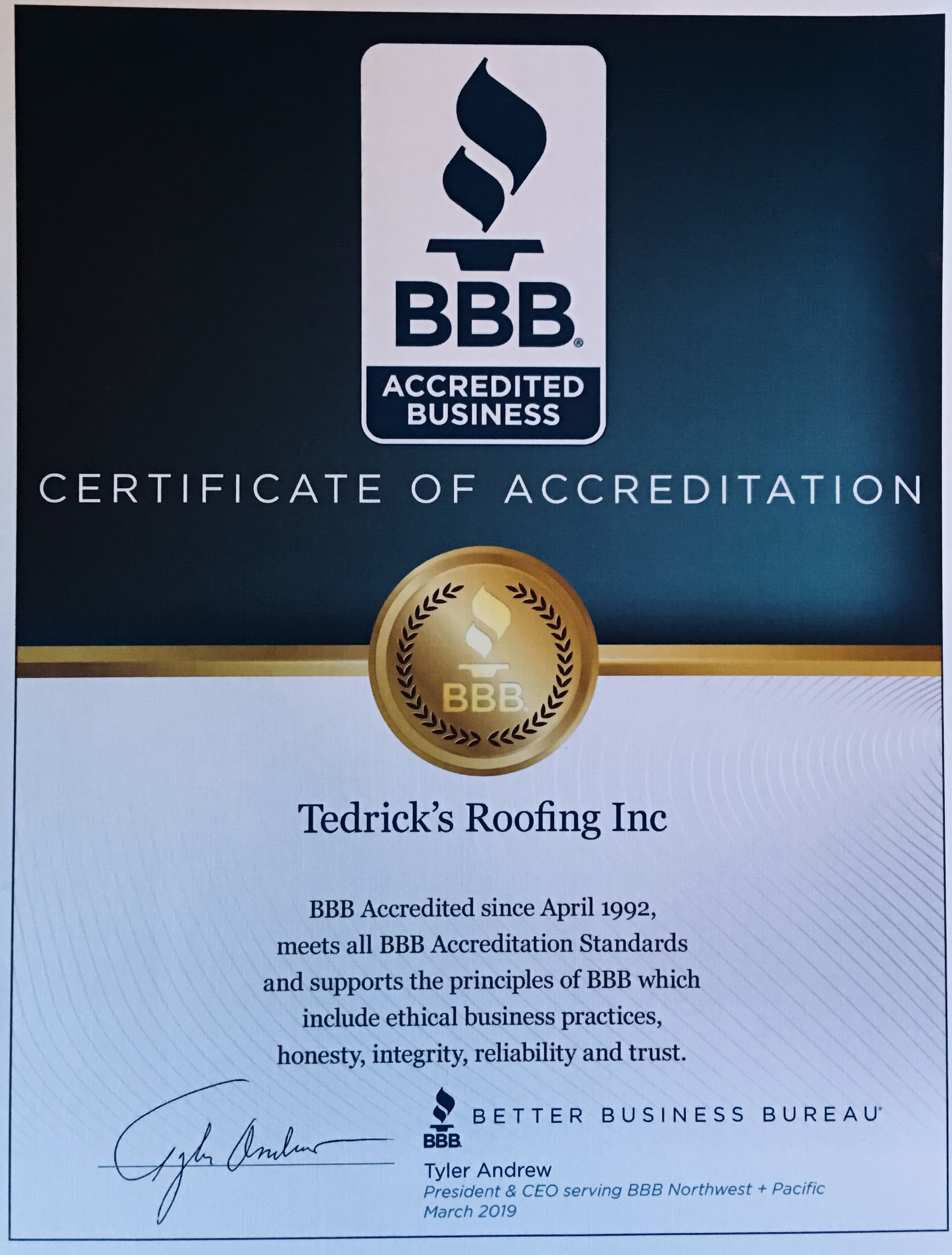 BBB Accredited