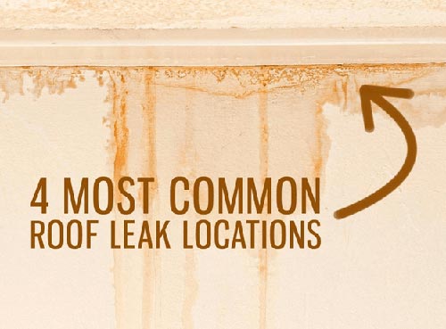 Most Common Roof Leak Locations