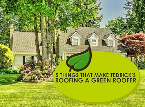 5 Things That Make Tedrick’s Roofing a Green Roofer