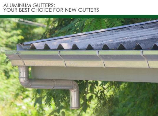 Aluminum Gutters: Your Best Choice for New Gutters